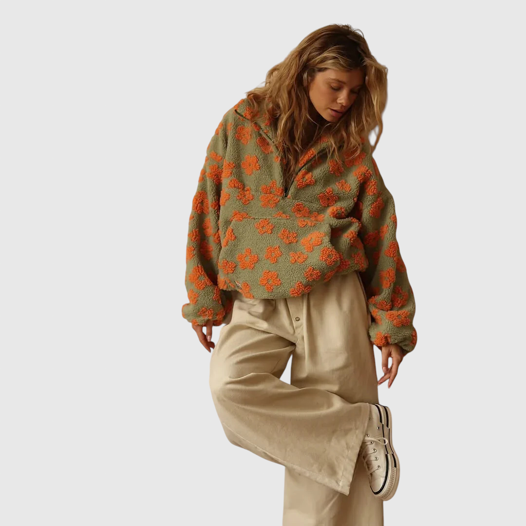 Daisy – Fleece svetr Bloom