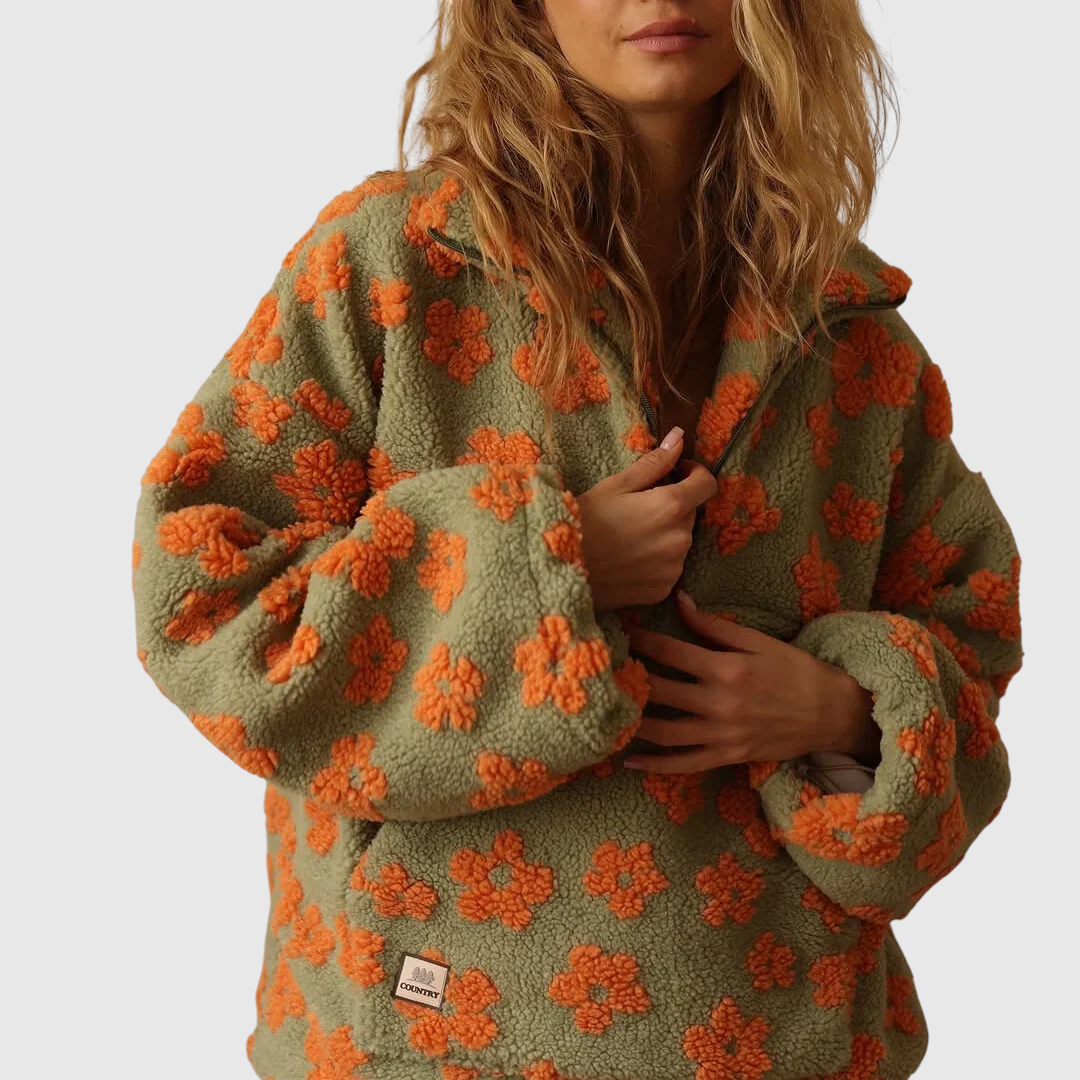 Daisy – Fleece svetr Bloom