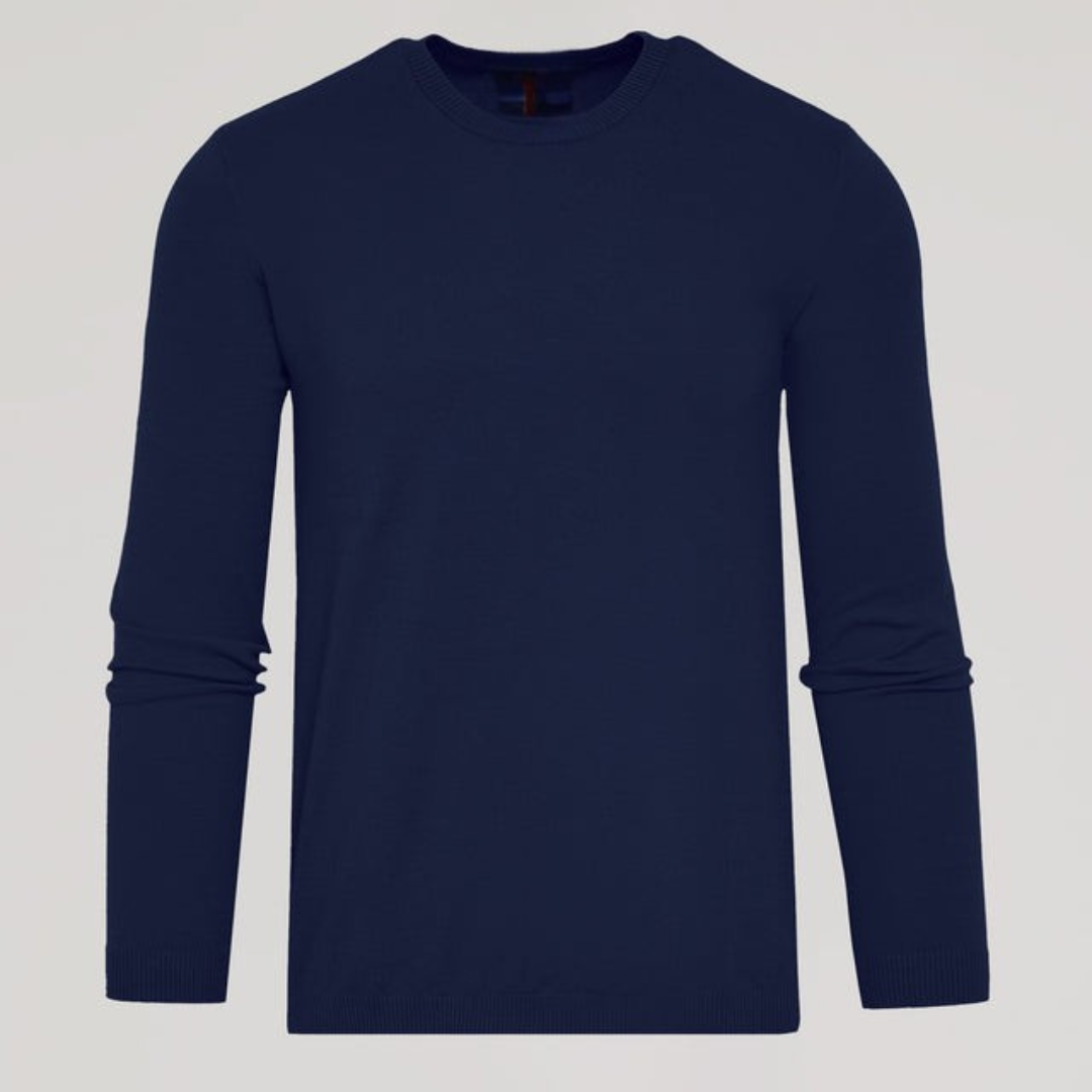 ELEGANTNÍ SVETR S KULATÝM VÝSTŘIHEM