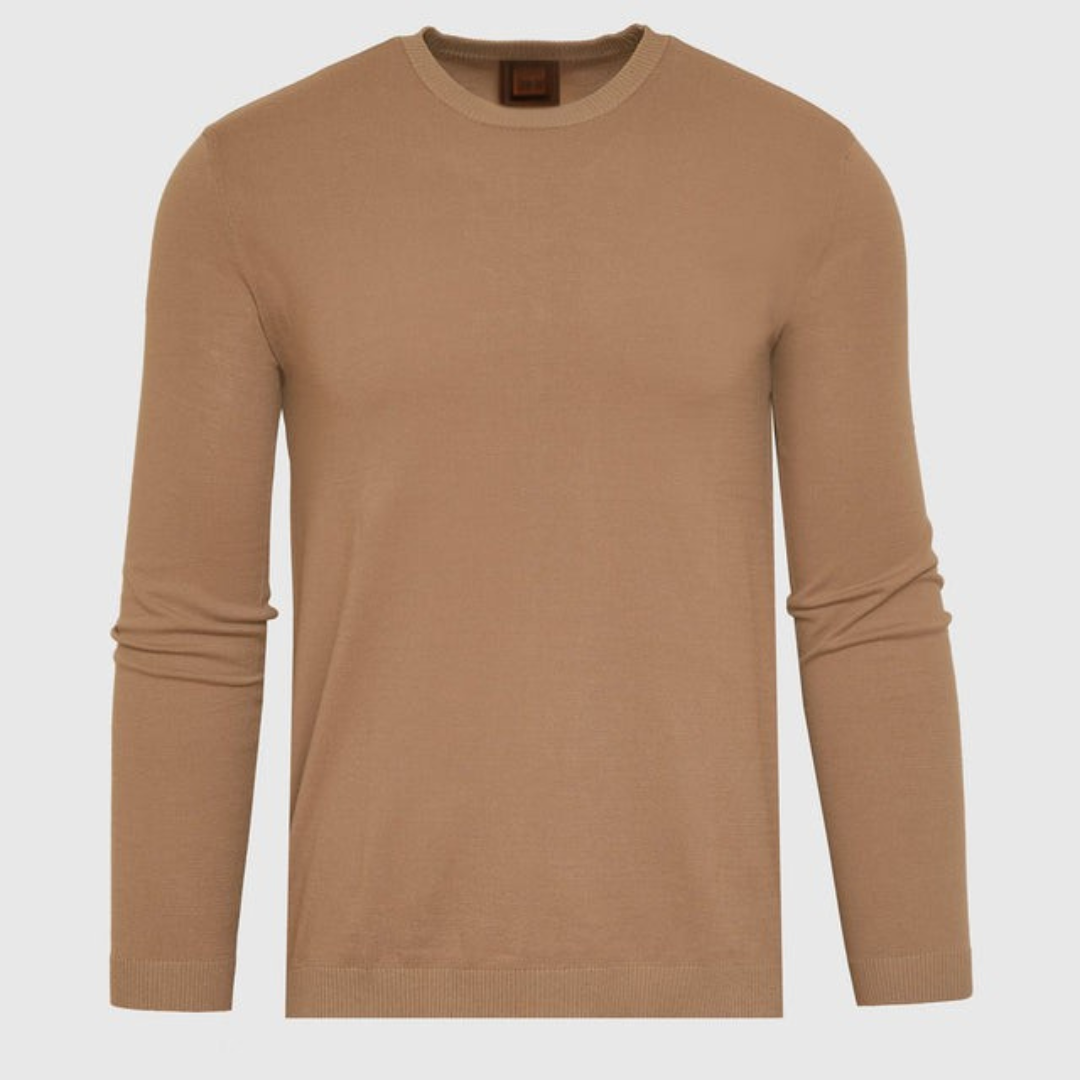 ELEGANTNÍ SVETR S KULATÝM VÝSTŘIHEM