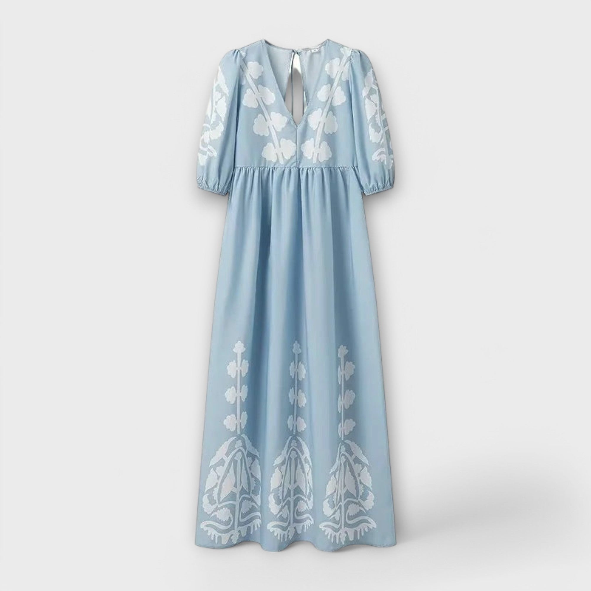 Tištěné šaty pro bez námahy elegantní vzhled