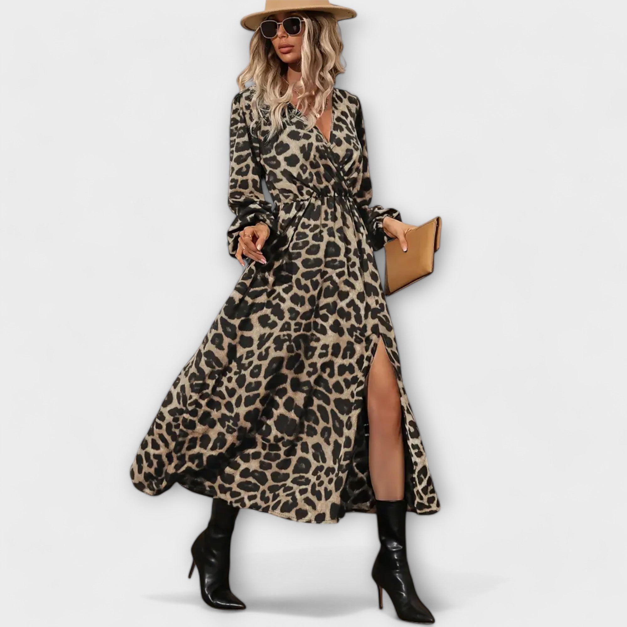 Stylové šaty s leopardím potiskem