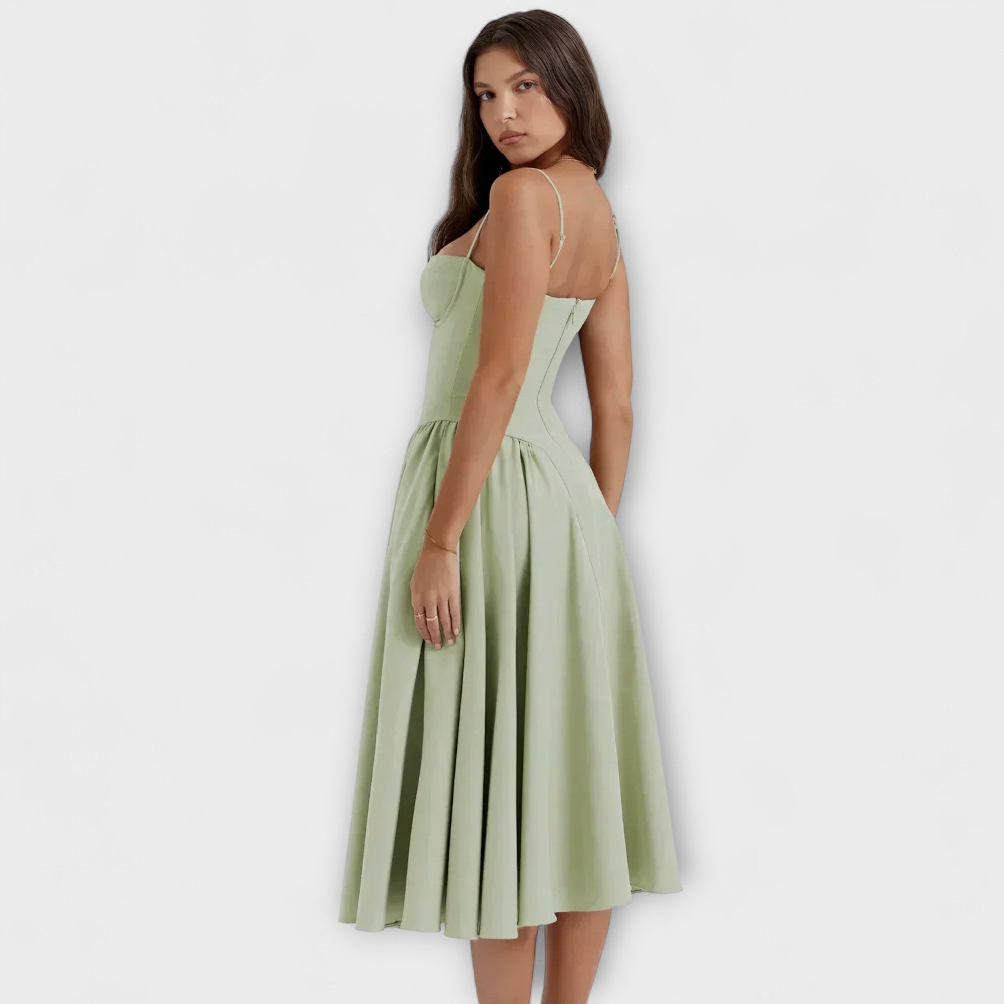 Rosalie - Elegantní Bezramenné Korzetové Šaty