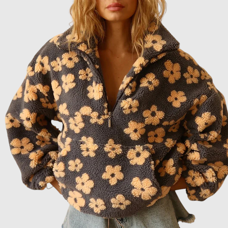 Daisy – Fleece svetr Bloom