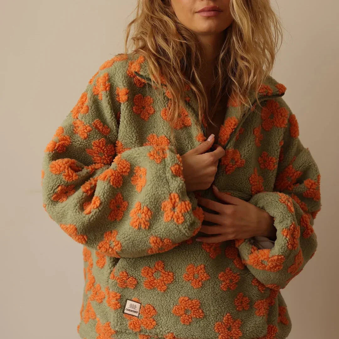 Olga | Bloom fleece svetr