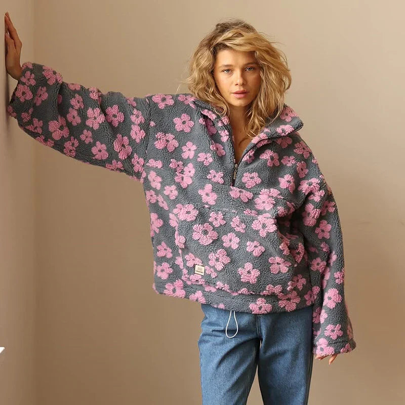 Olga | Bloom fleece svetr
