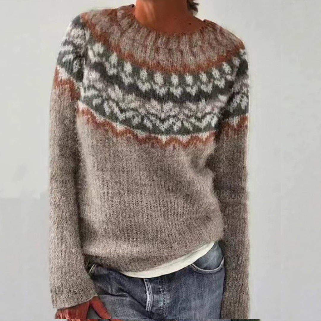 Chloe - Pohodlný retro svetr