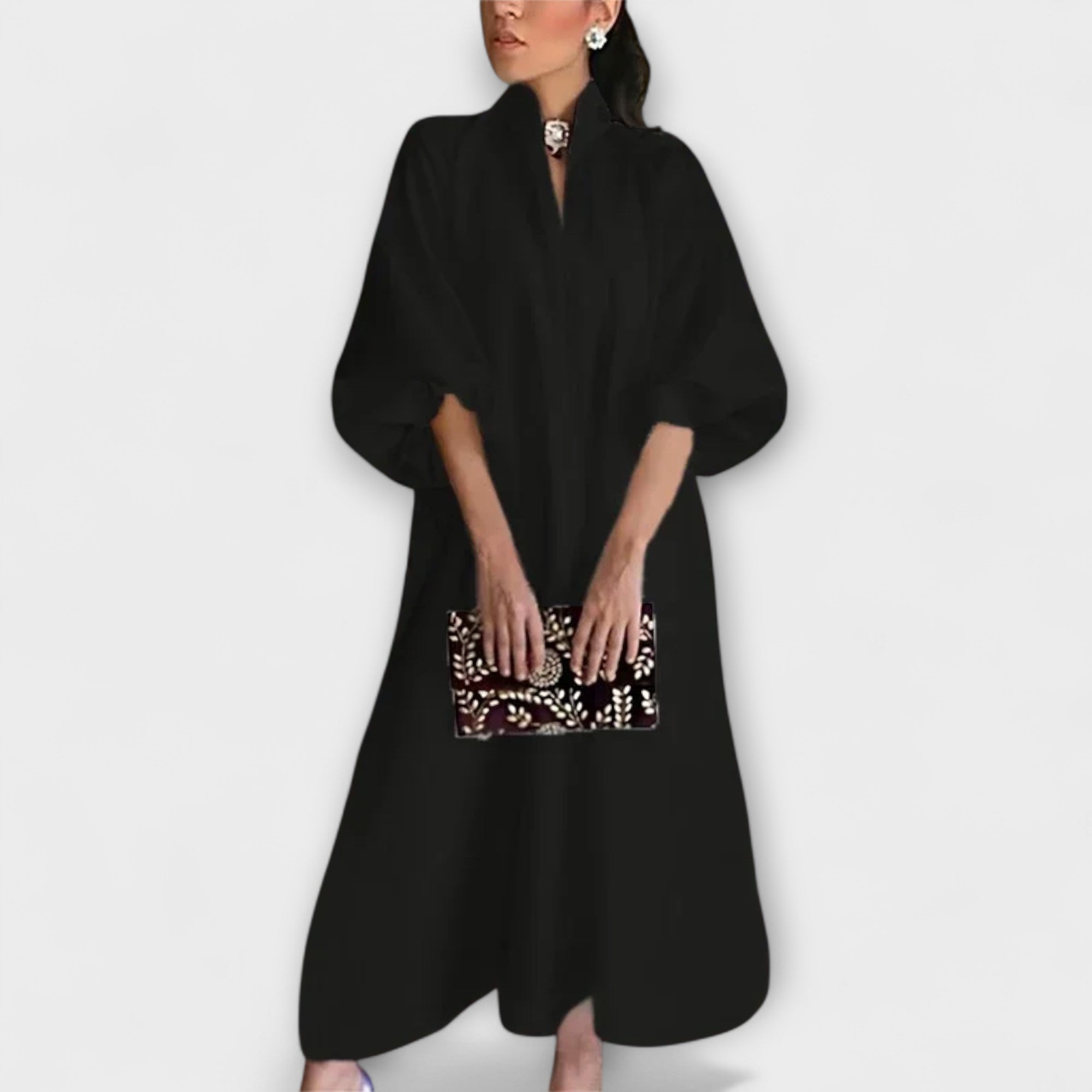 Gerhilde – Elegantní Midi Šaty
