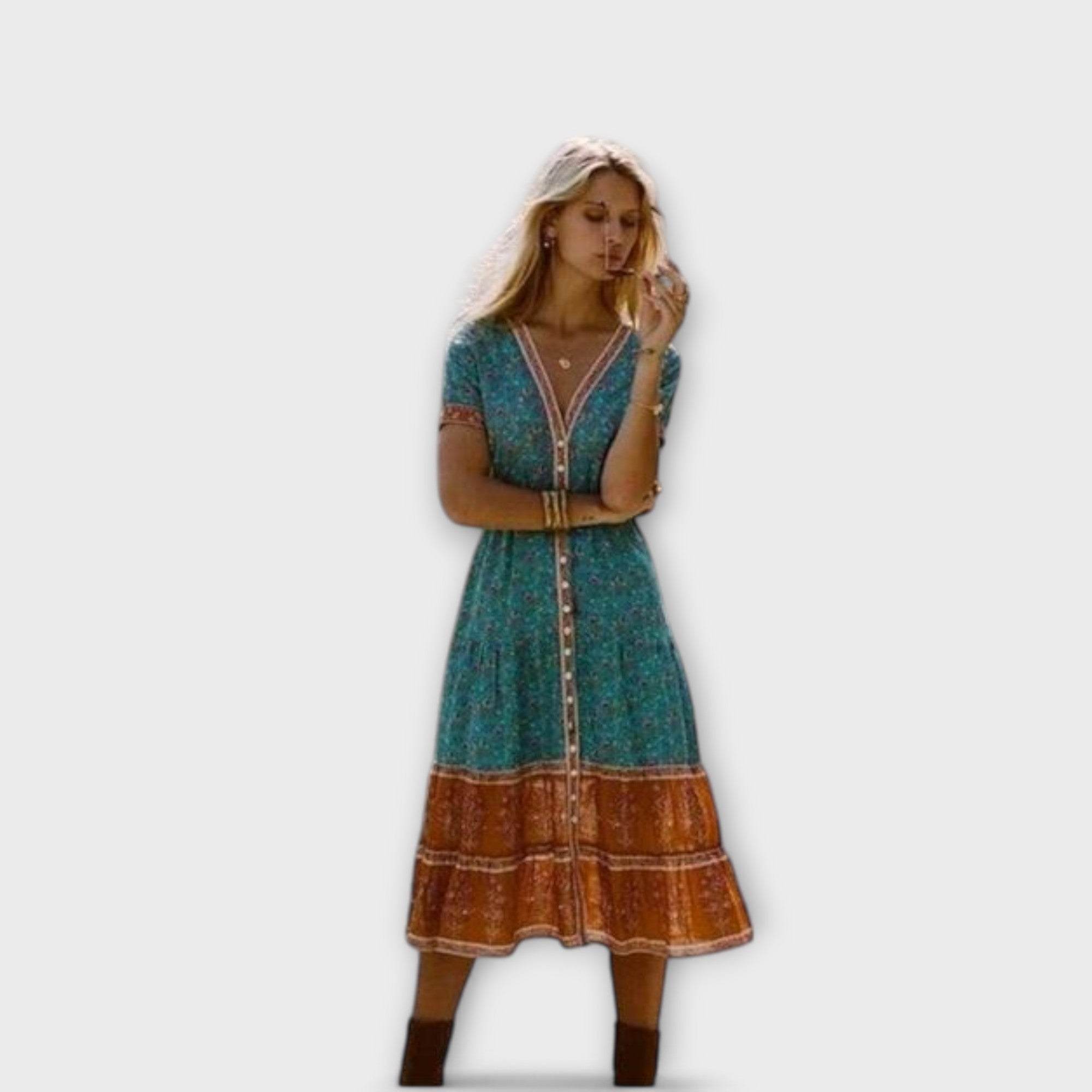 Boho Midi-šaty